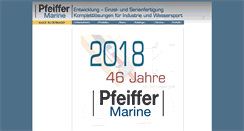 Desktop Screenshot of pfeiffer-marine.de
