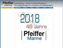 Tablet Screenshot of pfeiffer-marine.de